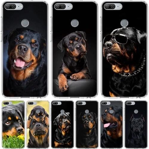 Cute Rottweiler Dog Phone Case for Huawei Honor 10 9 Lite Y9 Y5 Y6 Y7 2019 8X 8A 8S 7A 7X 10i 20i Pro V30 Art Coque Capa