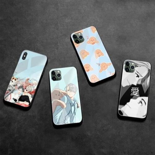 Yuri On Ice Anime Phone Case Tempered Glass For iPhone 12 Pro Max Mini 11 Pro XR XS MAX 8 X 7 6S 6 Plus SE 2020 cover