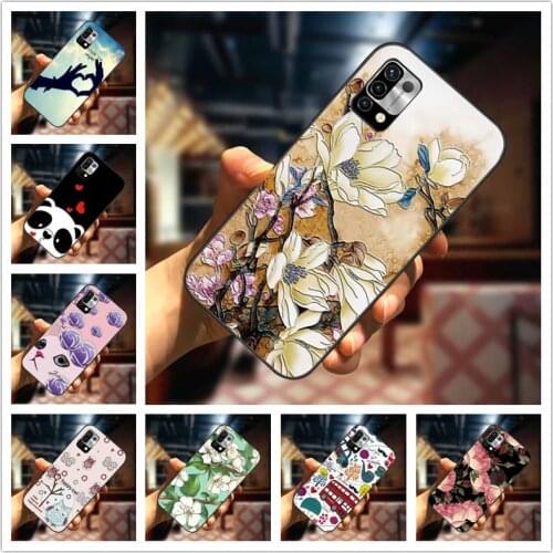 For Umidigi Power 5 Case 3D Blossom Emboss Silicone Phone Cover For Umidigi A7S Cases Soft Power5 Relief TPU 6.53 inch Capa