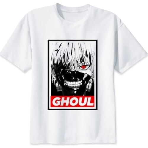 Japan Tokyo Ghoul Print T-shirt Hot Anime Tokyo Ghoul T-shirt Ken Kaneki Short Sleeve Tokyo Ghoul T-shirt Ladies T-shirt Top