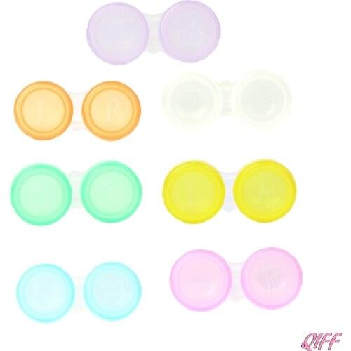 Lens Box Mini Random Plastic Soaking Portable Travel Contact Storage Case Holder