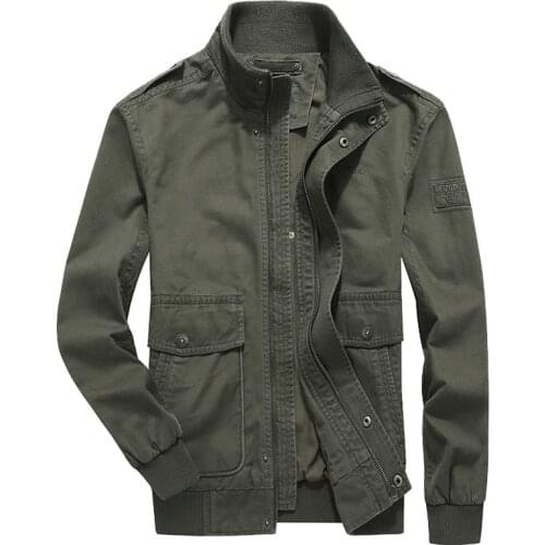 Quality Brand Cargo Military Jacket Men Autumn Winter Cotton Multi-pocket Outwear Army Outdoor Coat Male Chaqueta Hombre M-4XL