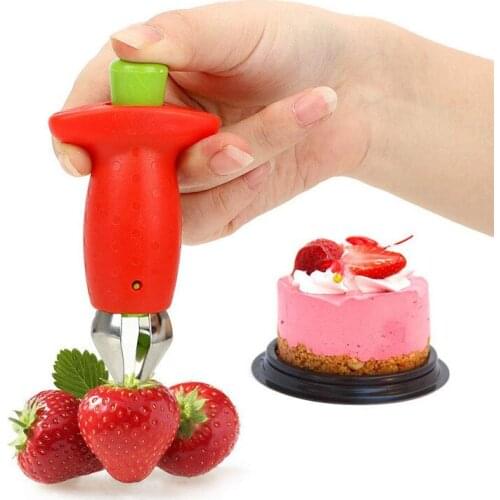 Strawberry Huller Berry Stem Leaves Huller Gem Remover Gadget Tomato Stalks Corers Strawberry Knife Stem Remover Kitchen Tools