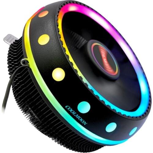 UFO Shape Computer CPU RGB Cooler For intel LGA 1150 1151 1155 1156 AMD AM2 AM3 AM3+ AM4 radiator Desktop heat sink