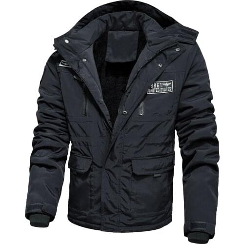 Casual Slim Tactical Coat Male Parkas Winter Military Jacket Men Brand Quality Windbreaker Warm Outdoor Fleece Lined Overcoat