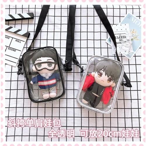2019 New Fully transparent Ita Bag Shoulder Bag Small Large Capacity Cute Girl Handbag Messenger Bag