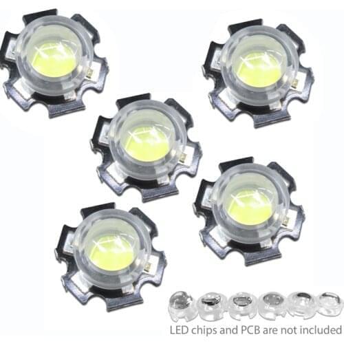 New 13mm LED Lens 20 30 45 60 100 120 Degree Integrated Holder, 1W 3W 5W Synthetical mini LED Power Lenses Reflector Collimator