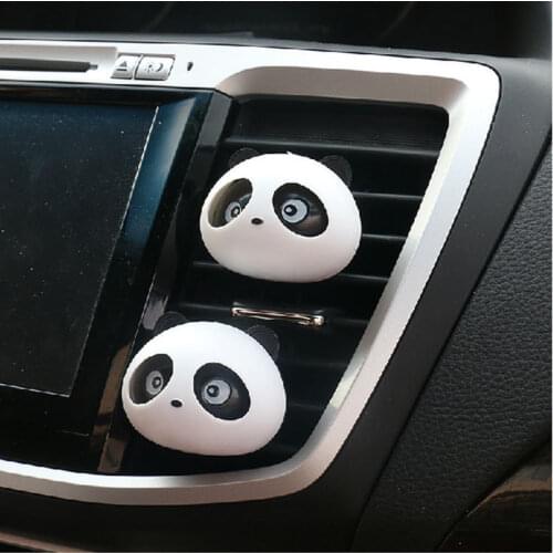 Car Air Freshener Auto Care Perfume Cute Panda Vent Freshener Interior Decoration Car Accessories