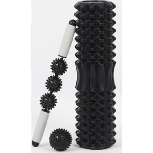 Yoga foam roller Foam shaft muscle relaxer roller stick yoga column fitness stovepipe roller wheel massage ball massage stick