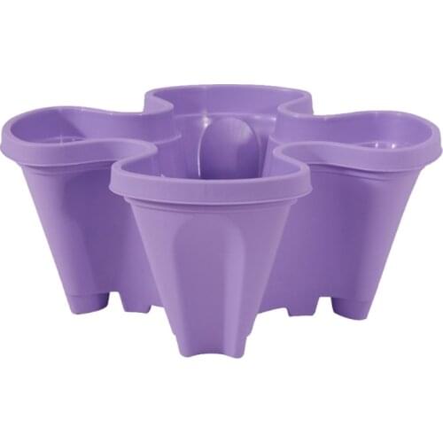Stand Stacking Planters Strawberry Planting Pots with Drainage Holes Creative Plastic Flower Pot Plant Permeable Type