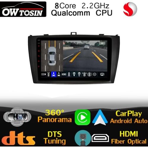 Qualcomm CPU Android For Toyota Avensis T270 2008-2015 GPS 360 Panoramic 4G LTE DSP Stereo Head Unit Optical HDMI Radio CarPlay