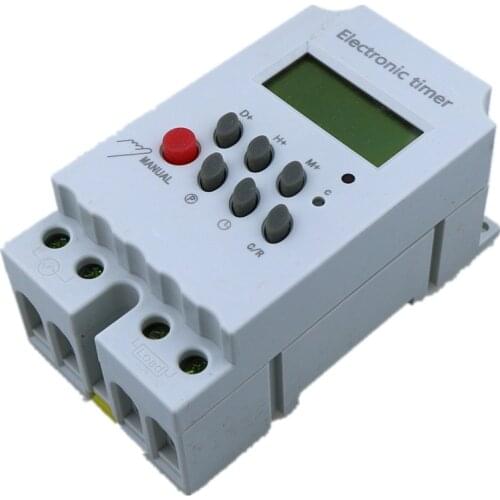 KG316T-II DIN RAIL DIGITAL PROGRAMMABLE timer time switch 220VAC 25A time switch din rail time switch