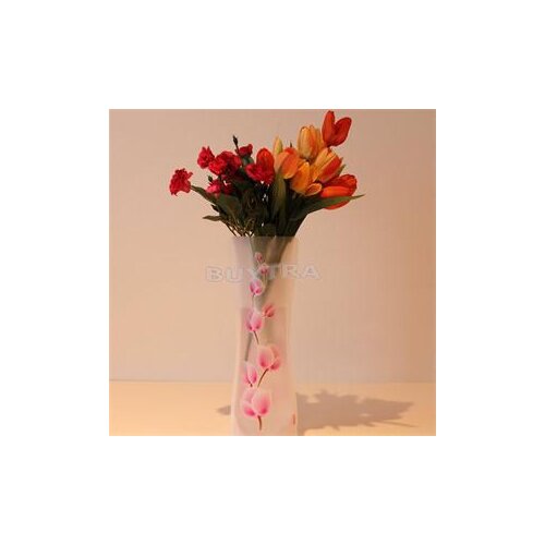 Hot Sale Unbreakable Vase Flower Home Decor Wholesale Random Color Pattern Foldable Reusable Plastic