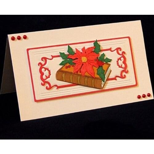 Christmas Book Metal Cutting Dies New 2019 Stencils for DIY Scrapbooking DIY Paper Cards Making Craft Decoration Christmas Dies