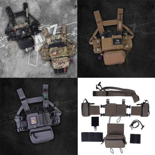 Tactical Hunting Vest Modular Chest Rig Vest Set 500D Fabric