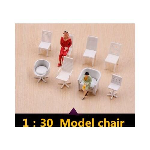 1:30 architecture model of indoor chair doll house toys recreational office model