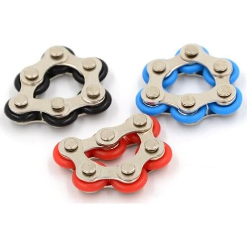 1pc Bike Chain Fidget Spinner Bracelet For Autism and ADHD Fidget Toy Anti Stress Toy For Kids / Adult Student