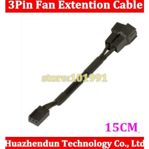 100pcs High Quality PH-CB-Y 3PIN fan cable 1 to 2* 3pin fan extention cable Free shipping