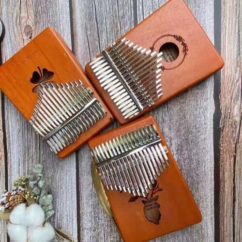 Kalimba Thumb Piano 17 Key,Mini Kalimba Exquisite Finger Thumb Piano Marimba Musical Good Accessory Wonderful Gift for Kids