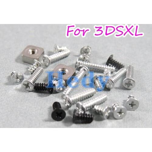 2sets FOR 3DS XL High quality Full Cross Head Screws Metal parts LR Spring Nut Metal prop full screws For 3DSLL 3DSXL 3DS XL LL