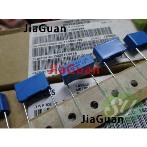 20PCS NEW EPCOS B32522C1155K 1.5UF 100V PCM15 film capacitor 1u5 B32522 155 155/100V p15mm MKP 1.5uf/100v