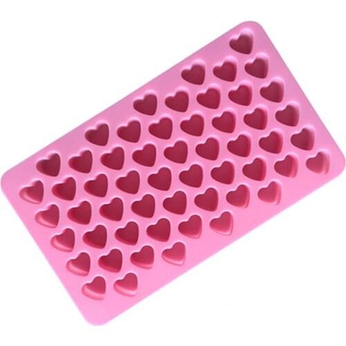 55 grid small love environmental protection food silica gel mold ice lattice DIY baking Mini Heart colour