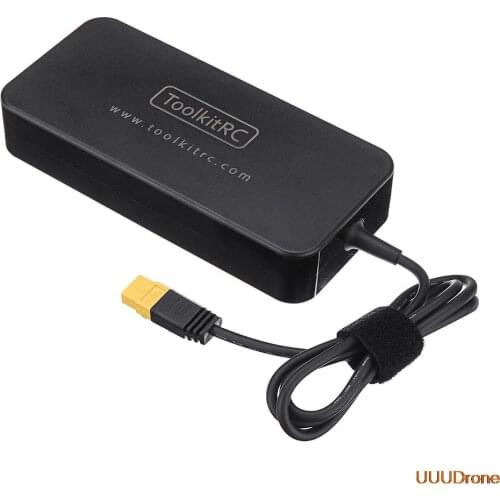 ToolkitRC AC Power Adapter 180W Output Power XT60 Plug 19.5V 9.23A for RC LiPo Battery Charger Balance Like iSDT DC Charger