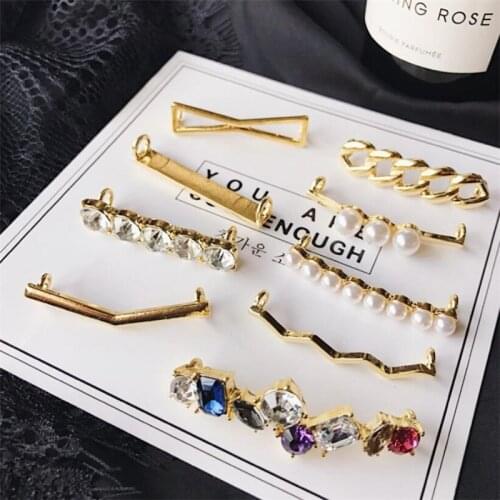 Shoes Accessories Gifts Fashion Mini Alloy + Acrylic Shoe Clips Shoelaces Clips Decorations Charms Faux Pearl Rhinestone 1pc