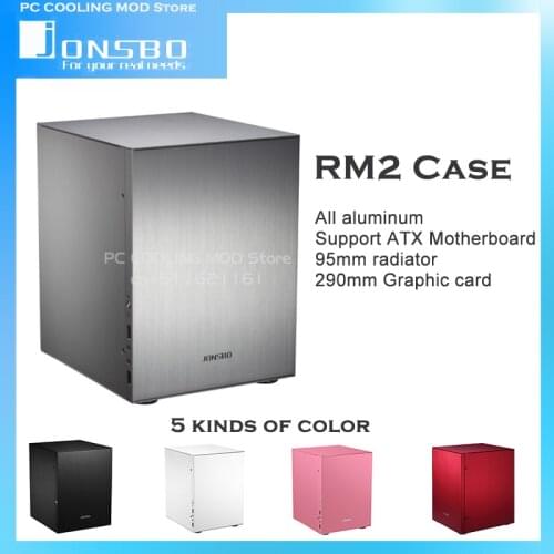 JONSBO Aluminum Mini ITX PC Case,MICRO-ATX Chassis,Computer Desktop Support ATX Power Supply HTPC,PC Gamer DIY Gamer Cabinet