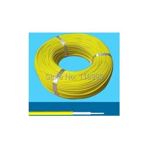 Free shipping 1roll 305meters American Standard / UL1672AWM / 14/16AWG YELLOW / wire / double insulated electronic wire / cord