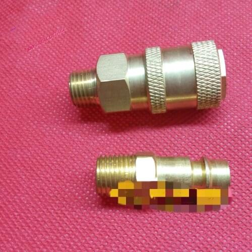 1pc European style three-in-one quick connector 1/4 thread 2 points trachea quick connect air release valve