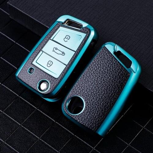 Car Key Case Protector Cover For Skoda Octavia A7 Rapid Auto Key Holder Shell Accessories Car Styling Fashion Gift For VW Remote