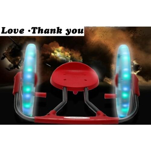 Childrens scooter, flashing light, balance car, toy scooter Swing car Bring music