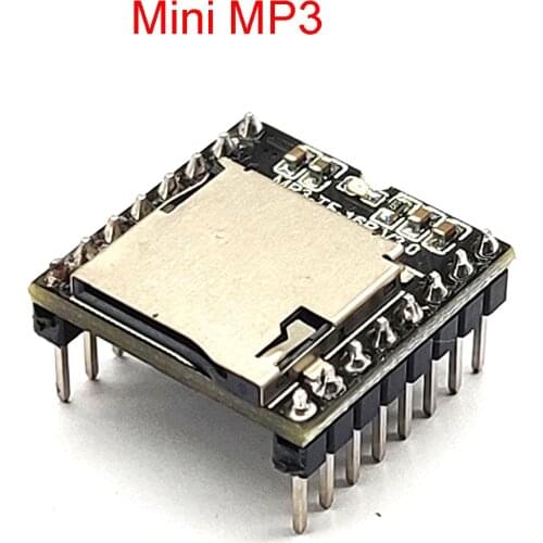 DFPlayer Mini MP3 Player Module MP3 Voice Decode Board Supporting TF Card U-Disk IO/Serial Port/AD MP3-TF-16P for Arduino UNO