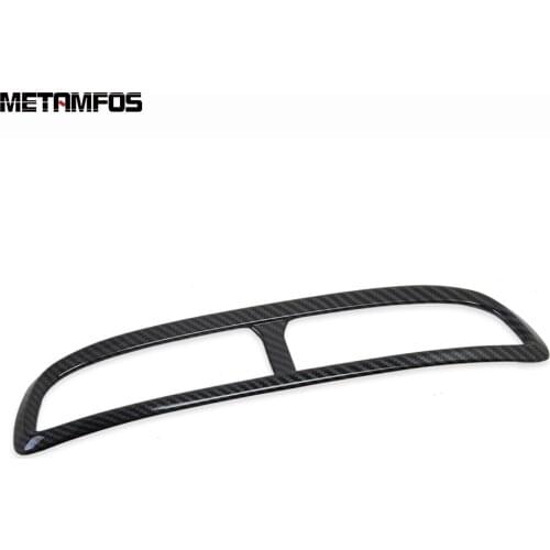 For Hyundai Tucson 2019 2020 Center Control Air Conditioner Vent Outlet Cover Trim Carbon Fiber Decoration Inner Car Accessories