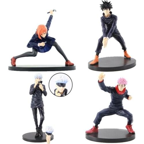 Jujutsu Kaisen Car Doll Decoration Change Head PVC Action Figures Itadori Yuji Figure Collectible Toy Car Interior Accessories