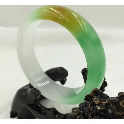 Chinese Natural Beautiful Green jade Nephrite Bangle Bracelet