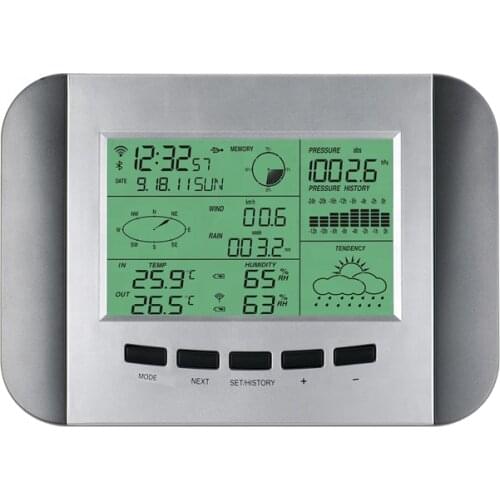 Best Sales Home Weather Station Outdoor indoor weather station clock with multi sensor
