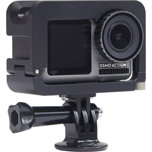 OA-1 Vlogging Metal Cage Case for Dji Osmo Action Vlog Case with Cold Shoe for Microphone LED Light r30