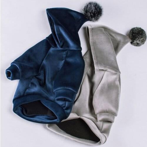 Fashion Dog Clothes Winter Pet Dog Hoodie Soft Pets Dogs Clothing For Small Medium Dogs Coat Puppy French Bulldog Pet Costume