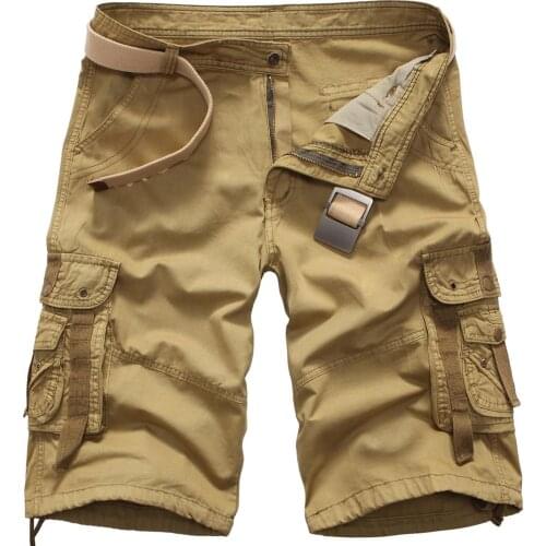 Man Military Short Pants Plus Size Camouflage Camo Cargo Shorts Men 2021 New Summer Mens Casual Shorts Male Loose Work Shorts