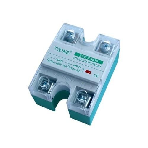 Zhuo a SSR single-phase solid-state relay AC 220V ZYG-D4810 DC 24V control AC DC-AC AC24-480V DC4-32V