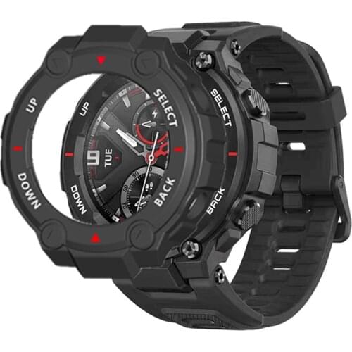 Suitable for Amazfit T-REX PRO Smart Watch Case Frame Protective Set Soft TPU Case for Small M M GM Amazfit Trex Edge Bumper