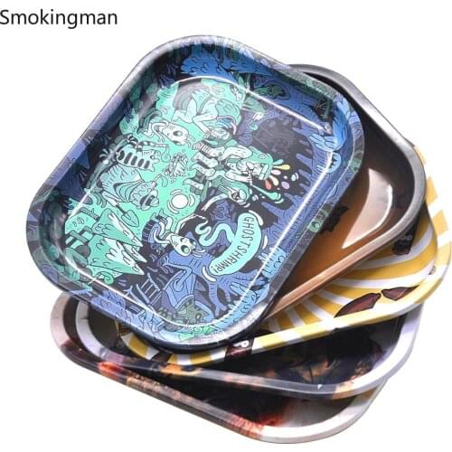 Cigarette tray cigarette tray 18cm operation tray cigarette Tobacco herb tray rolling tray rolling cigarette tray