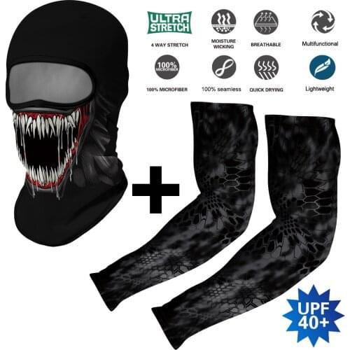 Skull Neck Gaiter Scarf Bandana Buff Winter Balaclava Army Tactical Mask Breathable Bivakmuts Halloween Motorcycle Face Shield