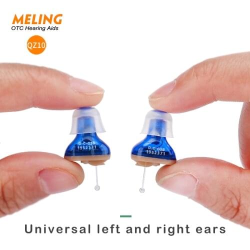 QZ10 Hearing Aids Universal for Left and Right ears Sound Amplifier CIC Invisible Small New Mini The Inner Ear Hearing Devices