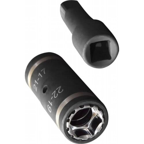 1/2 Drive Impact Flip Socket 4-In-1 Tire Impact Socket Set and 3 inch Extension Bar