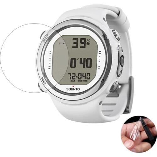 3pcs Soft Clear Protective Film Guard For Suunto D4i D6i Novo Diving Watch GPS Sport Smartwatch Screen Protector Cover (No Glass