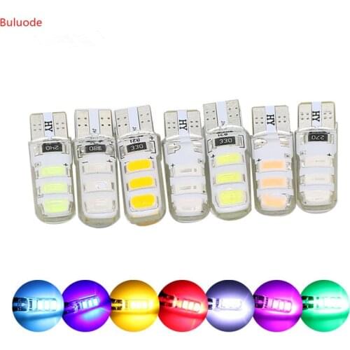 1Pcs Auto T10 Led Cold White 194 W5W LED 168 COB Silica Car Super Bright Turn Side License Plate Light Lamp Bulb DC 12V