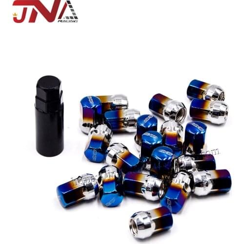 20Pcs Wheel Lug Nuts M12xP1.5/P1.25 JDM high quality titanium wheel nuts